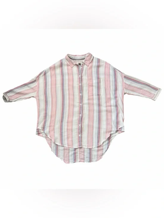 Anthropologie Pilcro & the Letterpress The Bo Boyfriend Buttondown Shirt Sz XS/S - Picture 13 of 15